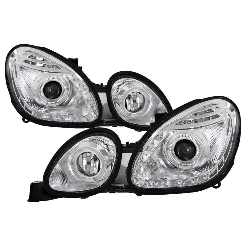 xTune Lexus GS300/GS400/GS430 98-05 Halogen Only Halo Projector Headlights Chrome PRO-JH-LGS98-LED-C