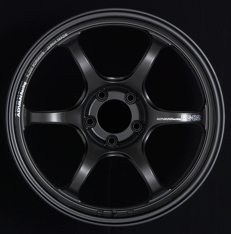 Advan RG-D2 18x9.0 +45 5x100 Semi Gloss Black Wheel