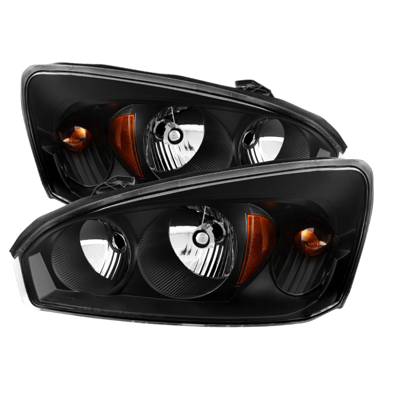 xTune Chevy Malibu 04-08 Crystal Headlights Black HD-JH-CMA04-AM-BK