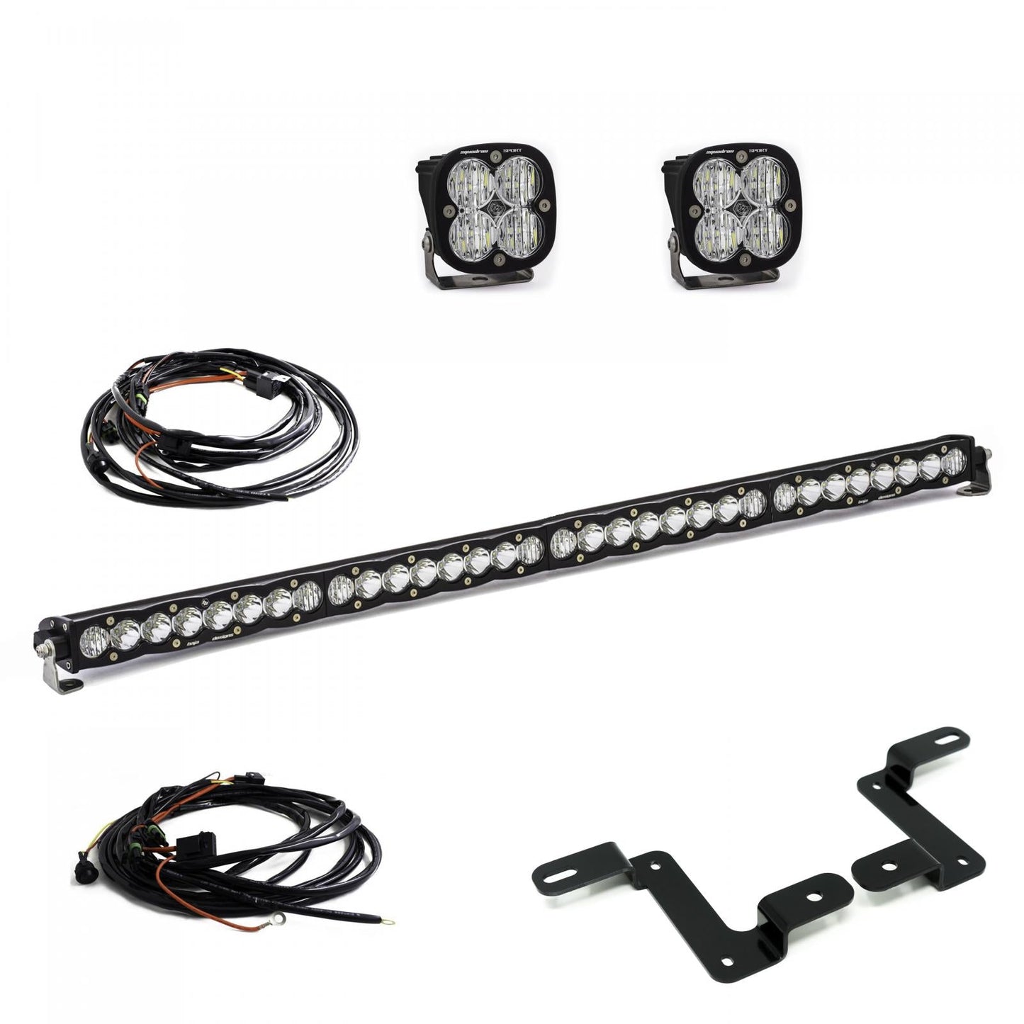 Jeep JL 40 Inch Cowl Mount 2018 Wrangler JL S8 Driving/Combo Pattern Squadron Sport Baja Designs - 447506