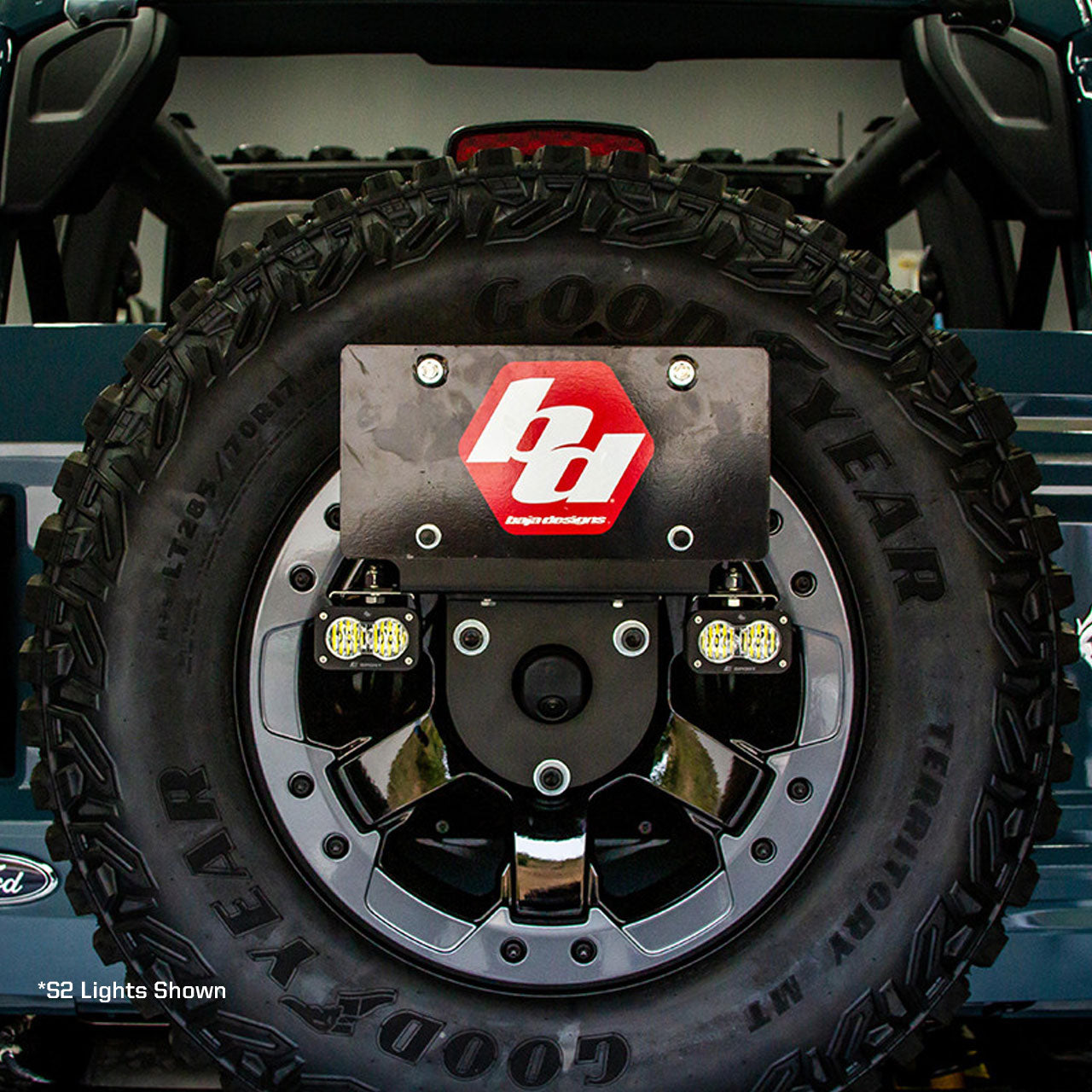 Ford Bronco Dual S1 W/C Reverse Kit w/Lic Plate Baja Designs - 447765