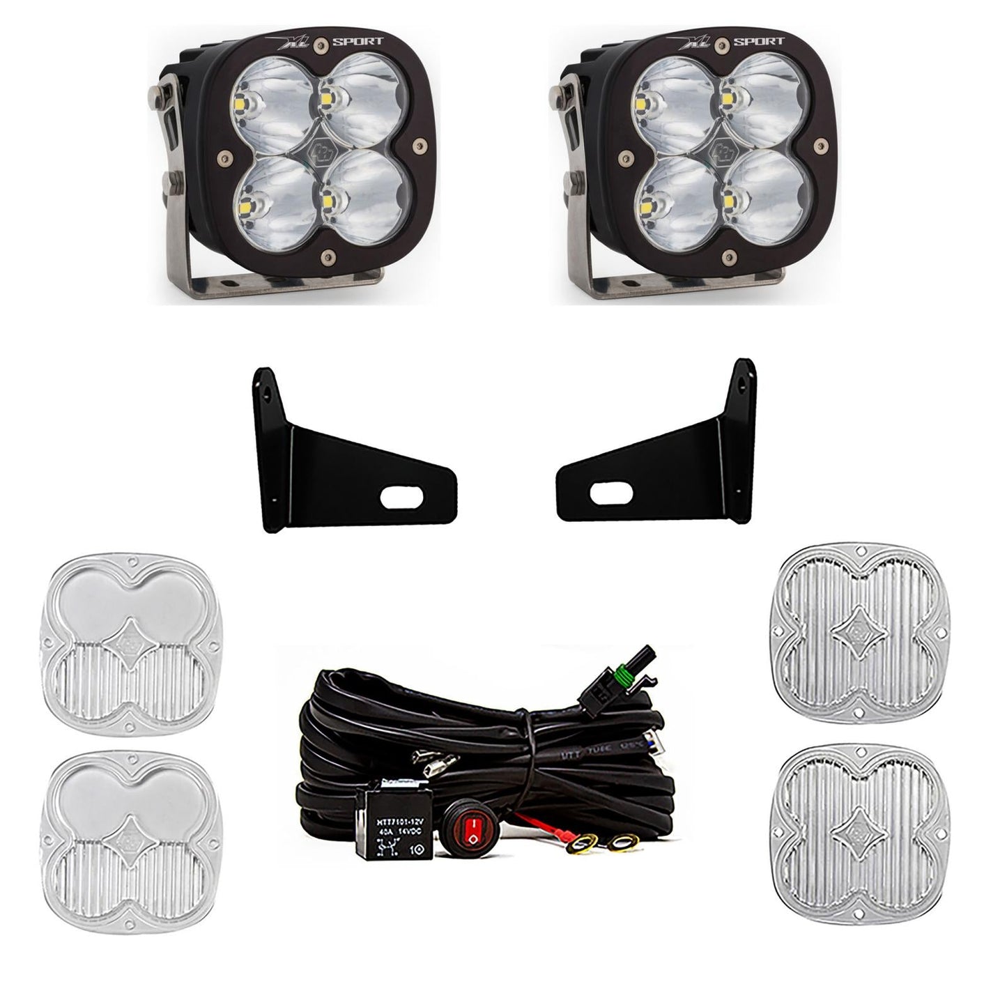 XL Sport A-Pillar Kit 17-22 Maverick X3 Driving/Combo Clear Baja Designs - 447806