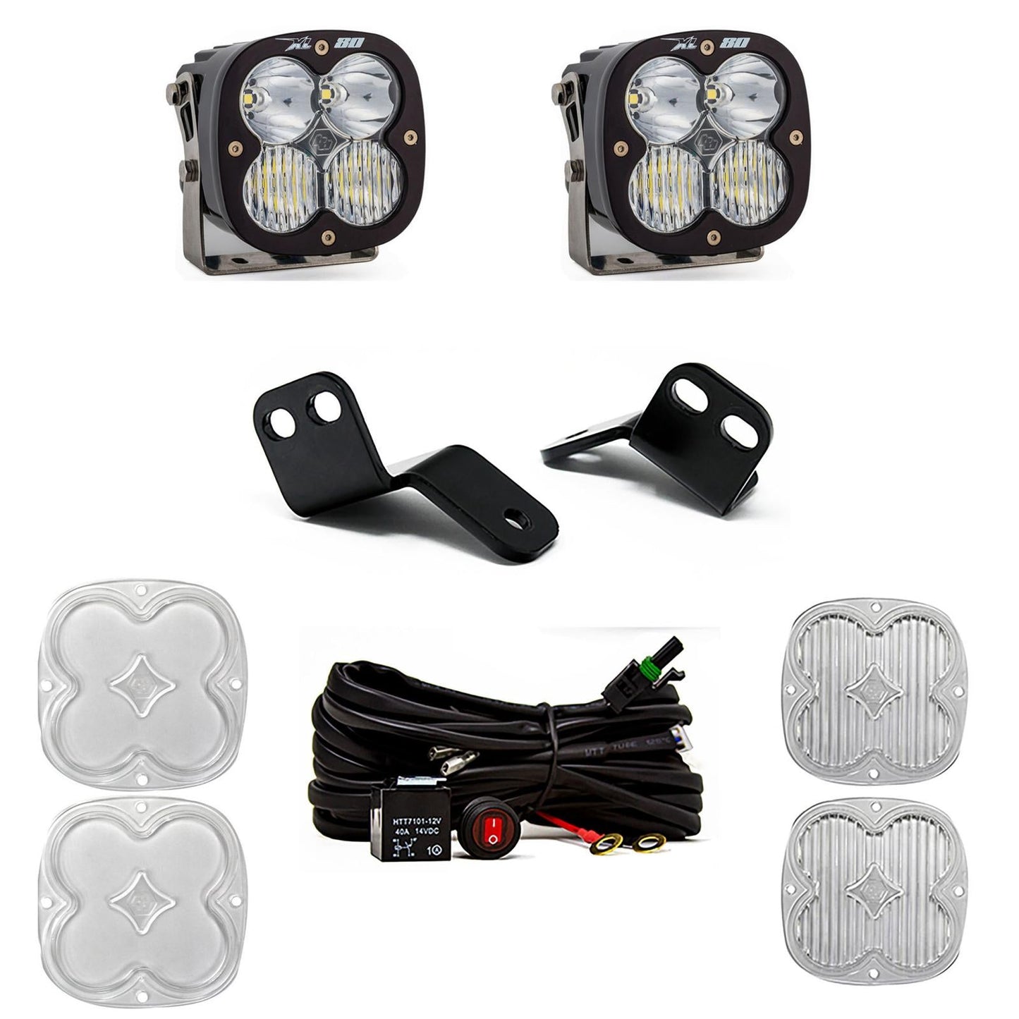 XL80 A-Pillar Kit 18-22 Wildcat XX Driving/Combo Clear Baja Designs - 447831