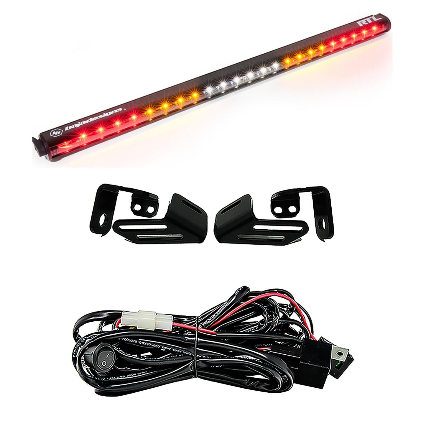 RTL 30 inch Rear Tail Light Kit 18 Wildcat XX Turn Signal Clear Baja Designs - 447833