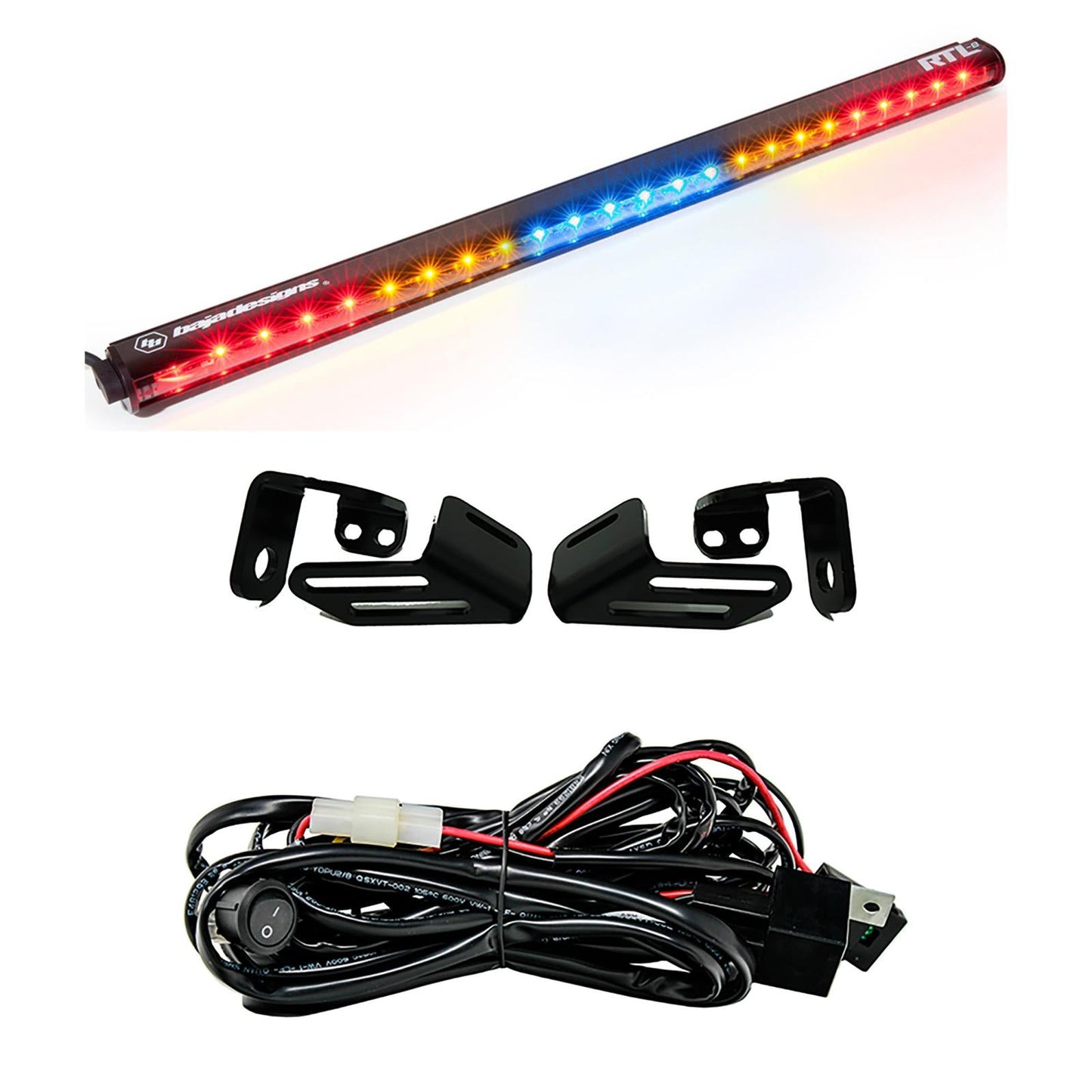 RTL 30 inch Rear Tail Light Kit 18 Wildcat XX Blue No Turn Signal Baja Designs - 447834