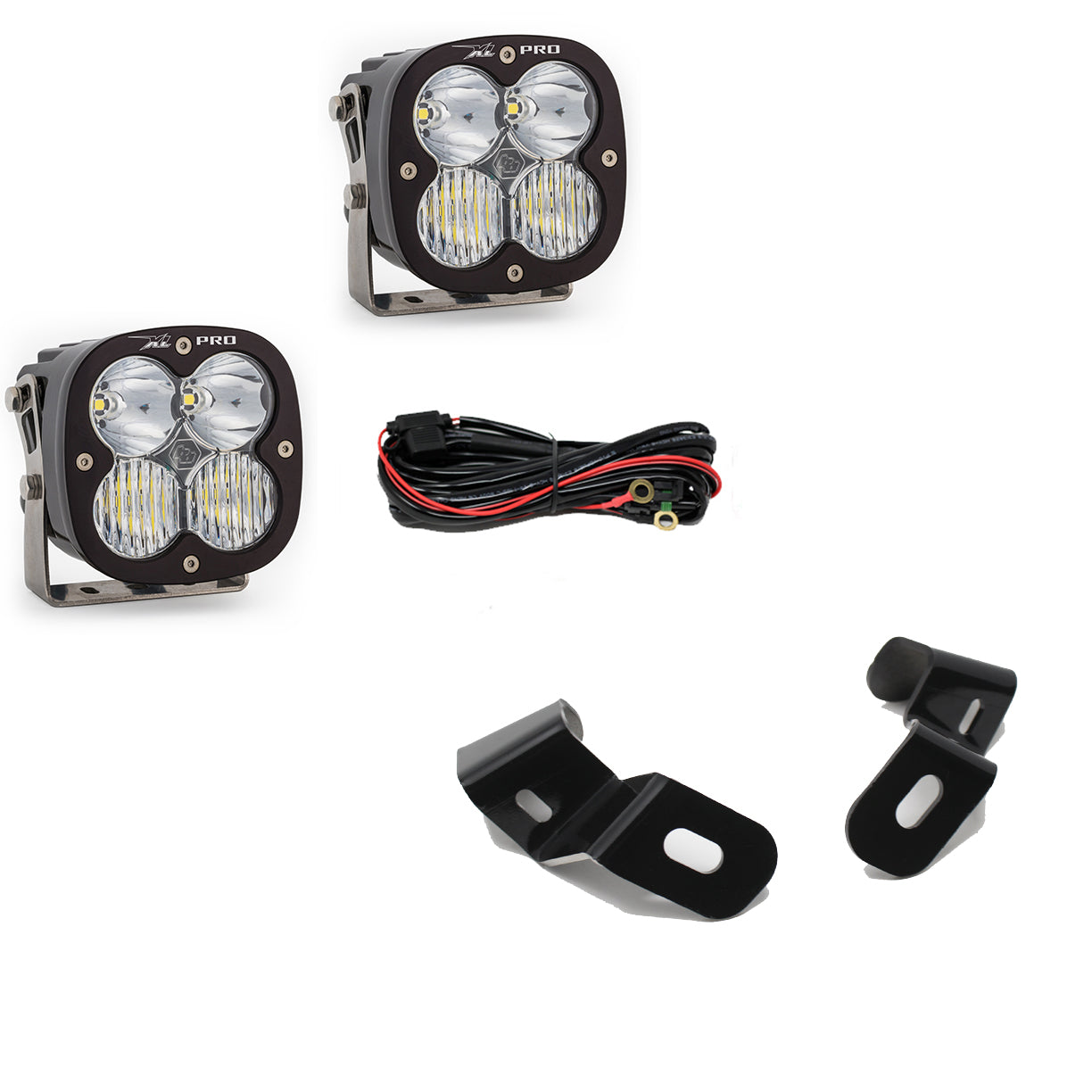 Dodge Ram LED Light Pods For Ram 2500/3500 19-On A-Pillar Kits XL Pro Driving Combo Baja Designs - 448037