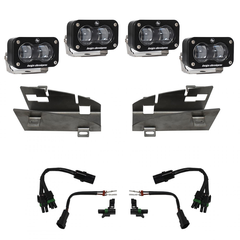 Dodge Ram Rebel/TRX (19-Present) Dual S2 SAE Fog Pocket Kit Baja Designs - 448164