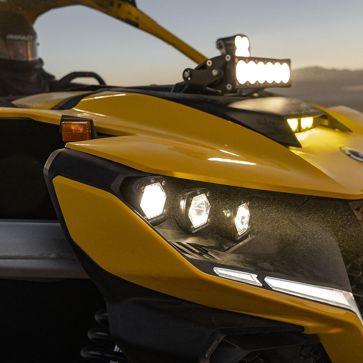 Can-Am, Maverick R, Triple S1 Headlight Kit Baja Designs - 448186