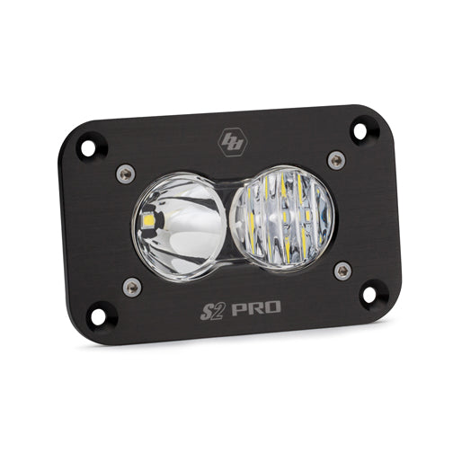 LED Work Light Flush Mount Clear Lens Driving Combo Pattern S2 Pro Baja Designs - 481003