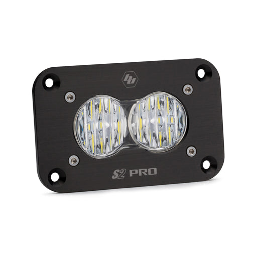 LED Work Light Flush Mount Clear Lens Wide Cornering Pattern S2 Pro Baja Designs - 481005