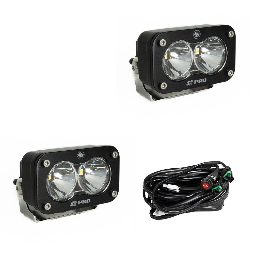 LED Light Pods Spot Pattern Pair S2 Pro Series Baja Designs - 487801