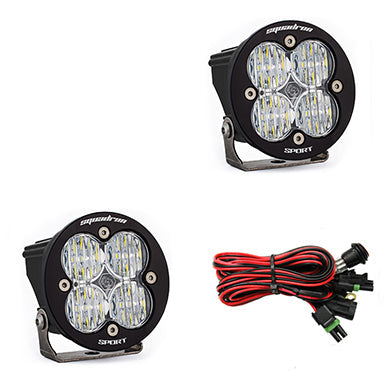 LED Light Pods Clear Lens Wide Cornering Pair Squadron R Sport Baja Designs - 587805