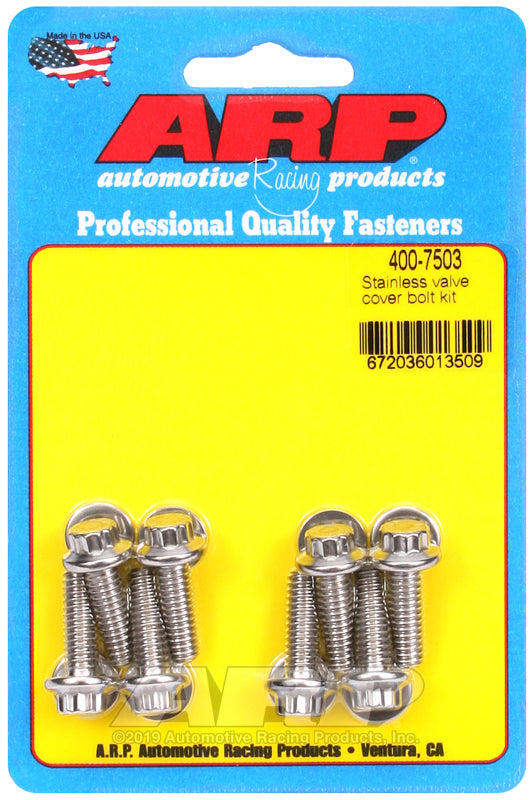ARP Cast Aluminum Valve Cover 1/4in 12pt Bolt Kit