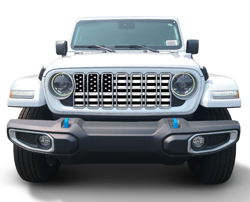 Black & White Collection American Flag Grille Inserts
