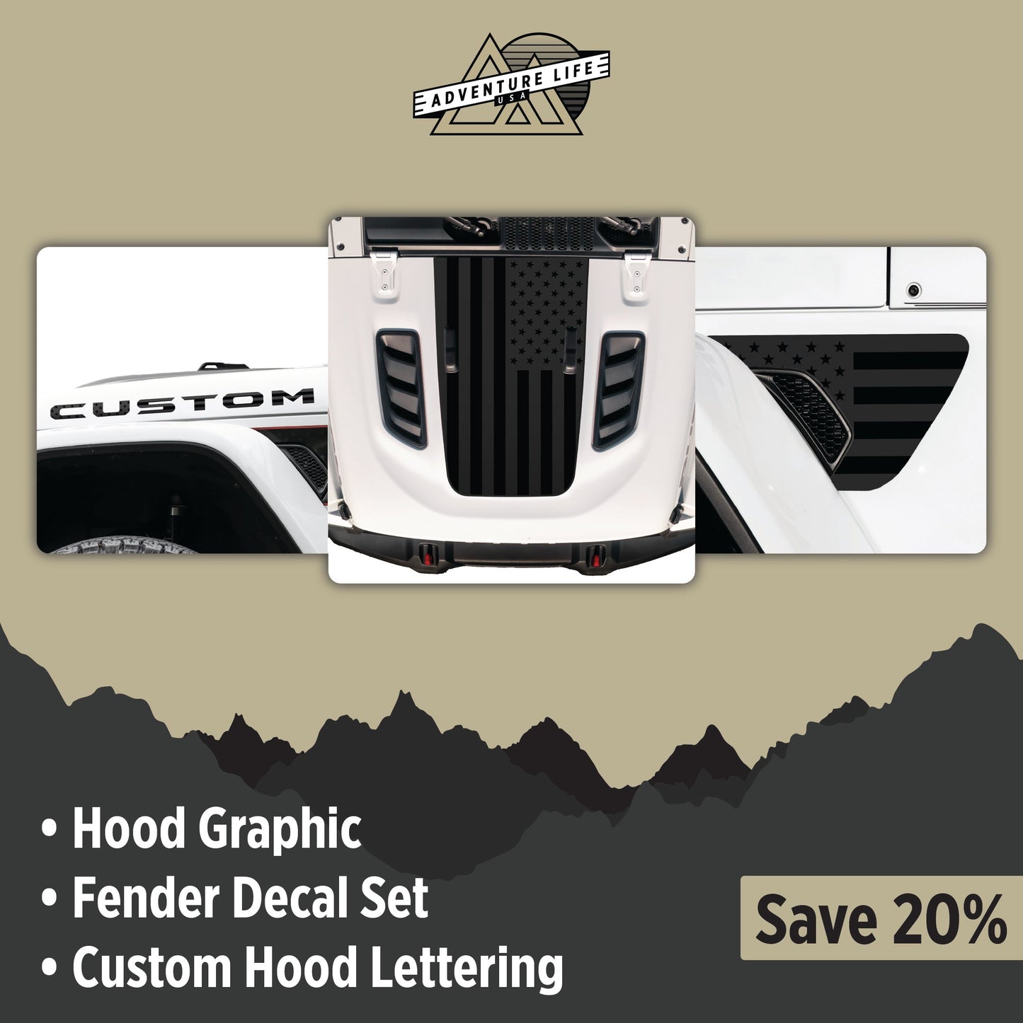Graphic Kit for Gladiator JT RUBICON