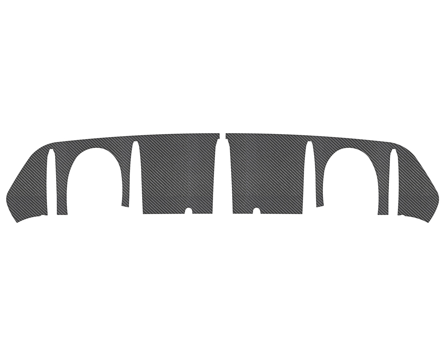 Rear Diffuser Accent Fits 2016-2018 Ford Focus RS