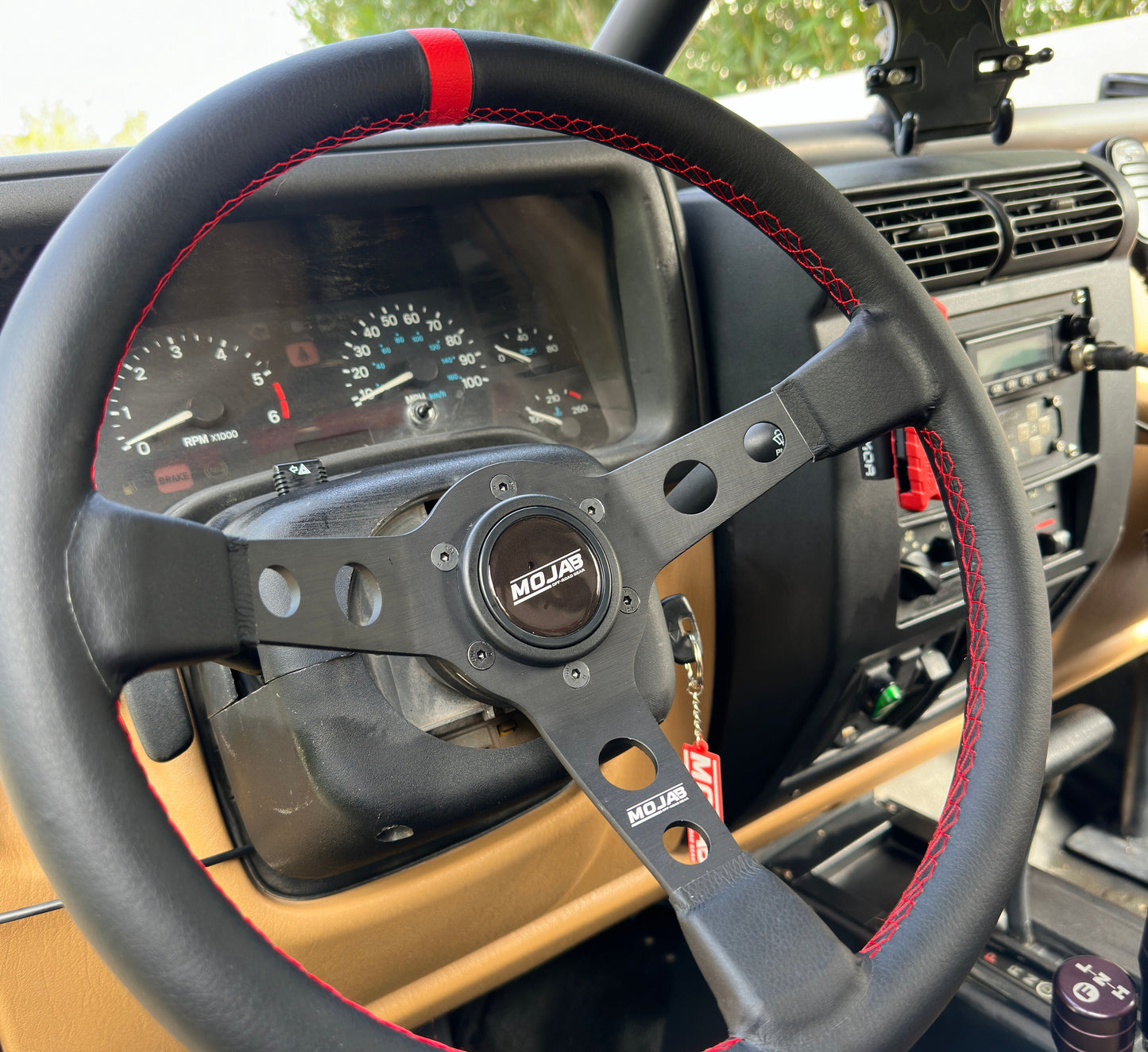 13.5'' MOJAB Deep Dish Steering Wheel Leather or Suede