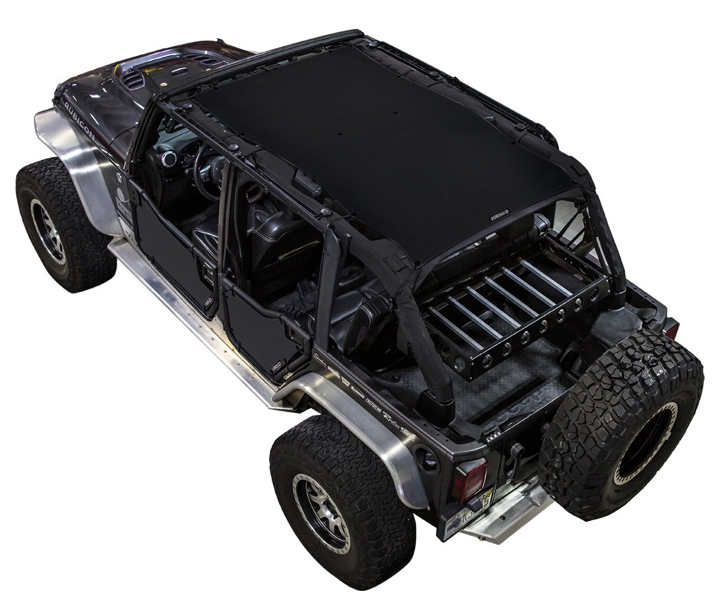 Jeep Wrangler JKU 4-Door Sun Shade Solid Color Shade Top (2007–2017)