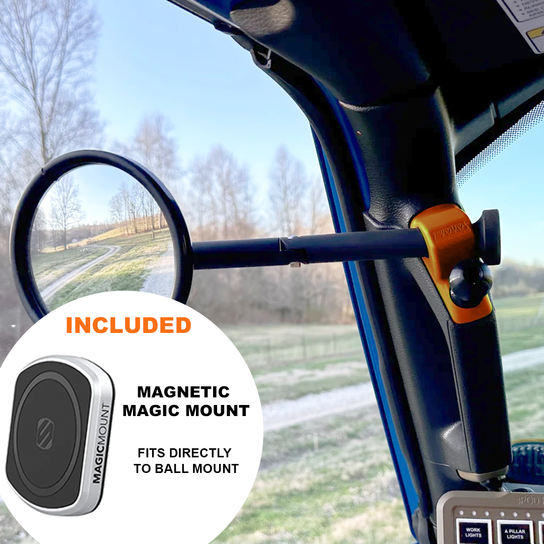 A-Pillar Side Mirror Set For 2024+ Jeep Wrangler JL & Gladiator - CMM Offroad