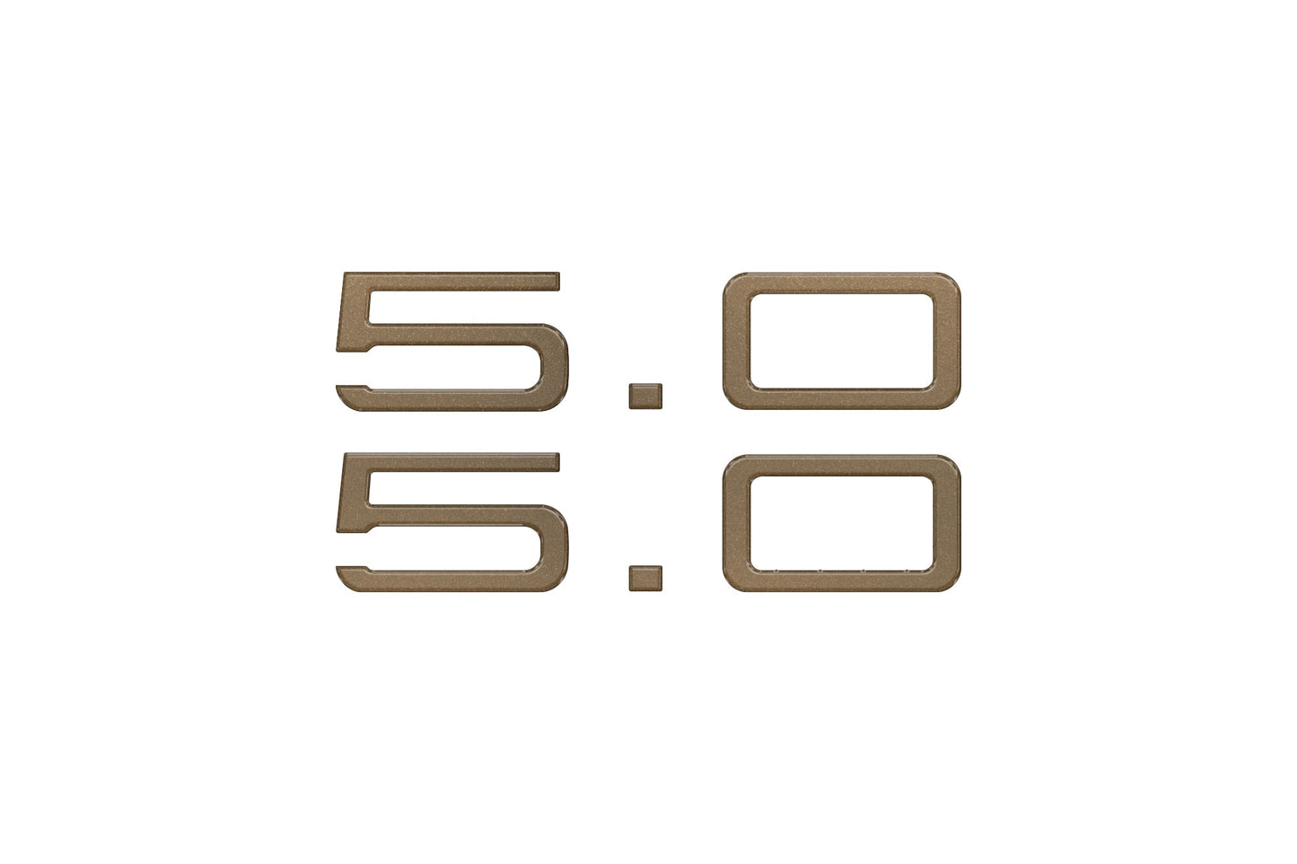 5.0 Emblem Inserts Fits 2024-2026 Ford Mustang