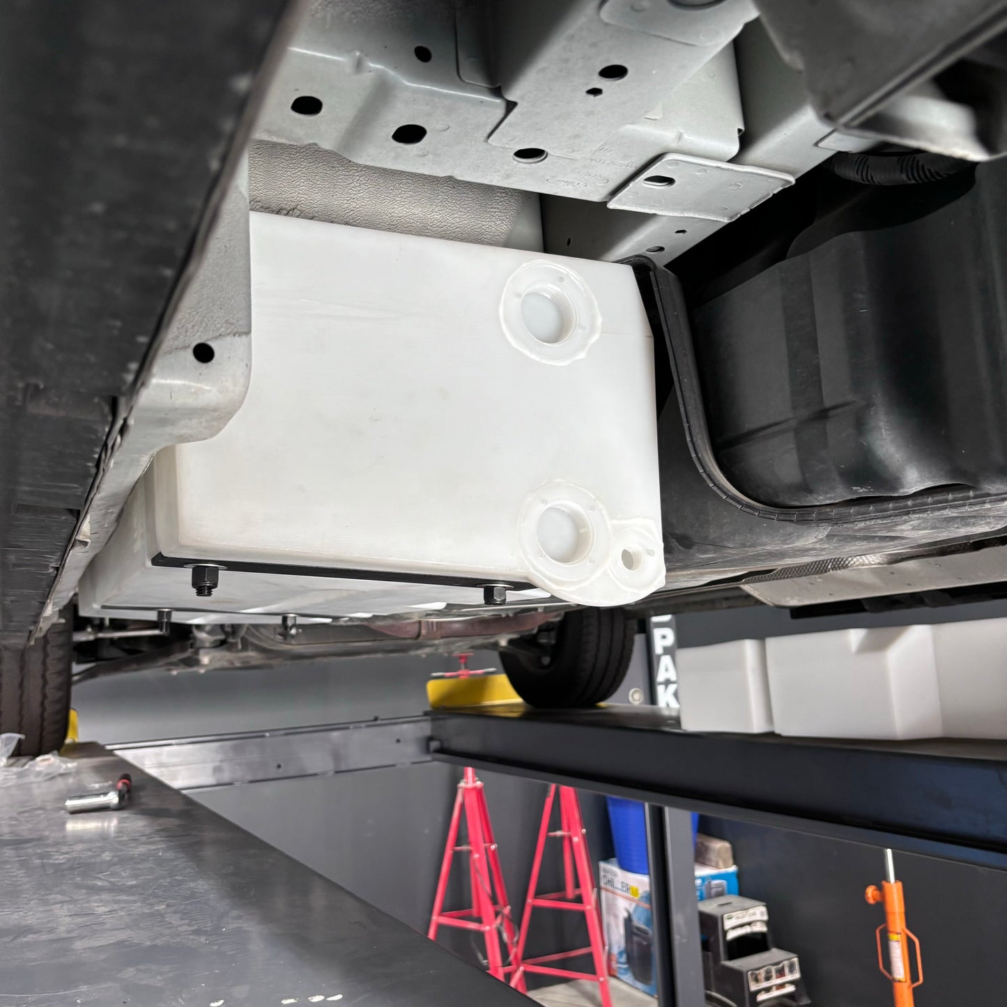 22 Gallon Drivers Side Undercarriage Fresh/Grey Water Tank for 2015-2025 Ford Transit 148" & 148" EXT