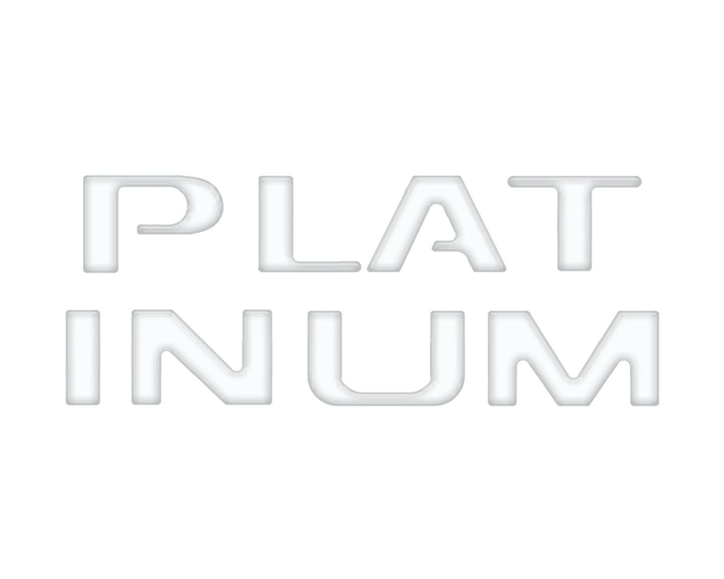 Platinum Tailgate Lettering Kit Fits 2025-2026 Ford Super Duty Platinum