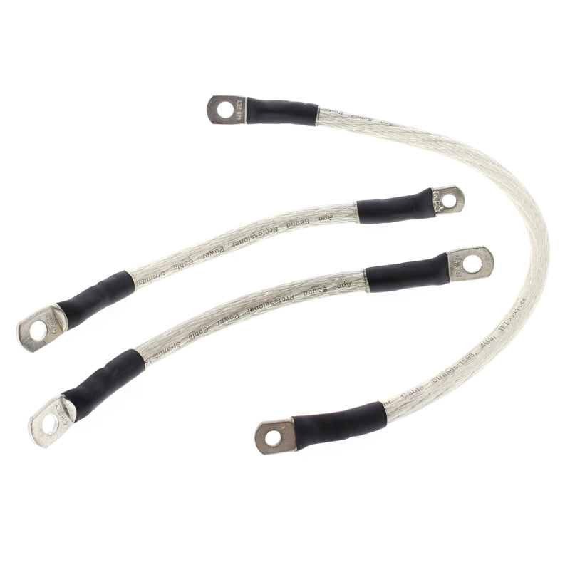All Balls Racing 95-98 Harley-Davidson FXD Super Glide Battery Cable Kit Clear