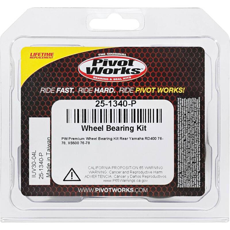 Pivot Works Yamaha Wheel Bearing Kit Premium Bearings