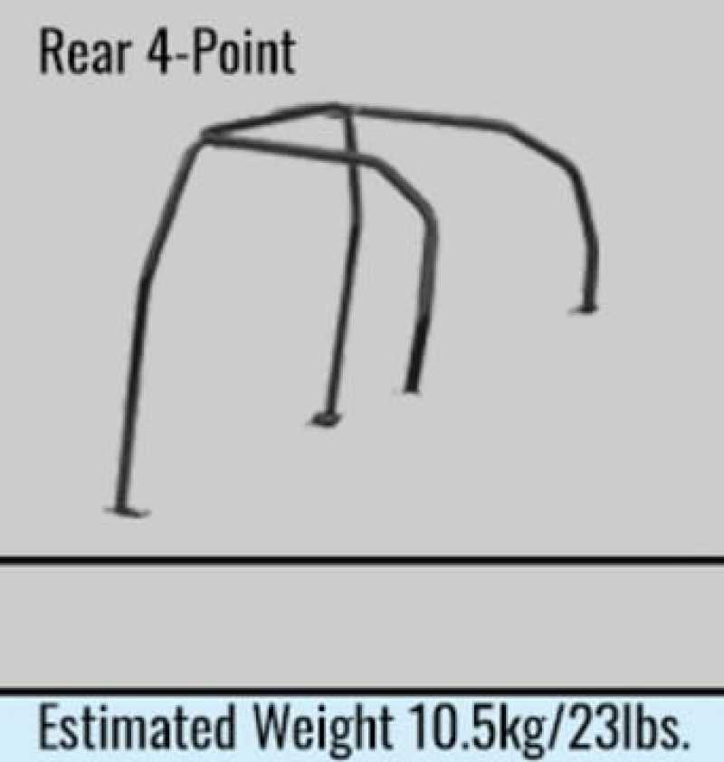 Cusco D1 Chromoly 4-Psgr 4-PT Rear Roll Cage Cusco Blue 97-01 Evo IV (Non-Sunroof Model Only)