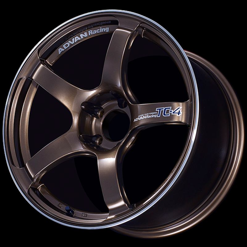 Advan TC4 18x9.5 +45 5x100 Racing Umber Bronze and Ring Wheel