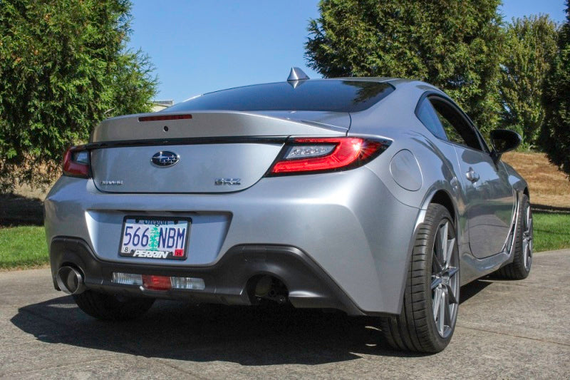 PERRIN 22-25 Subaru BRZ / Toyota GR86 Axle Back Exhaust SS (Single Side Exit w/Helmholtz Chamber)