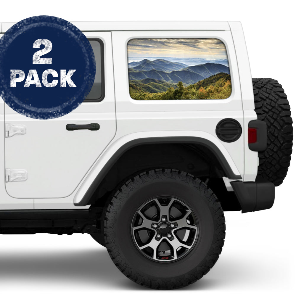 Smoky MT Side Windows Printed Vinyl Decal