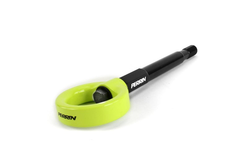 PERRIN 22-25 Subaru WRX / 18-23 Crosstrek / 20-25 OBXT Tow Hook Kit (Front) - Neon Yellow