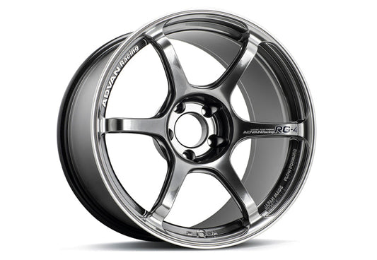 Advan RG-4 18x10.5 +15 5x114.3 Racing Hyper Black and Ring Wheel