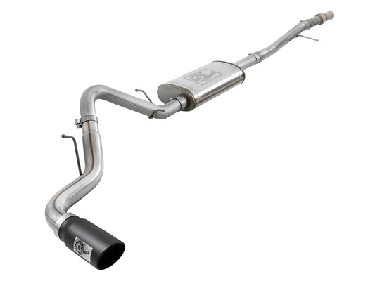 aFe Apollo GT Series 2019 GM Silverado/Sierra 1500 4.3L/5.3L 409 SS CatBack Exhaust System w/Blk Tip