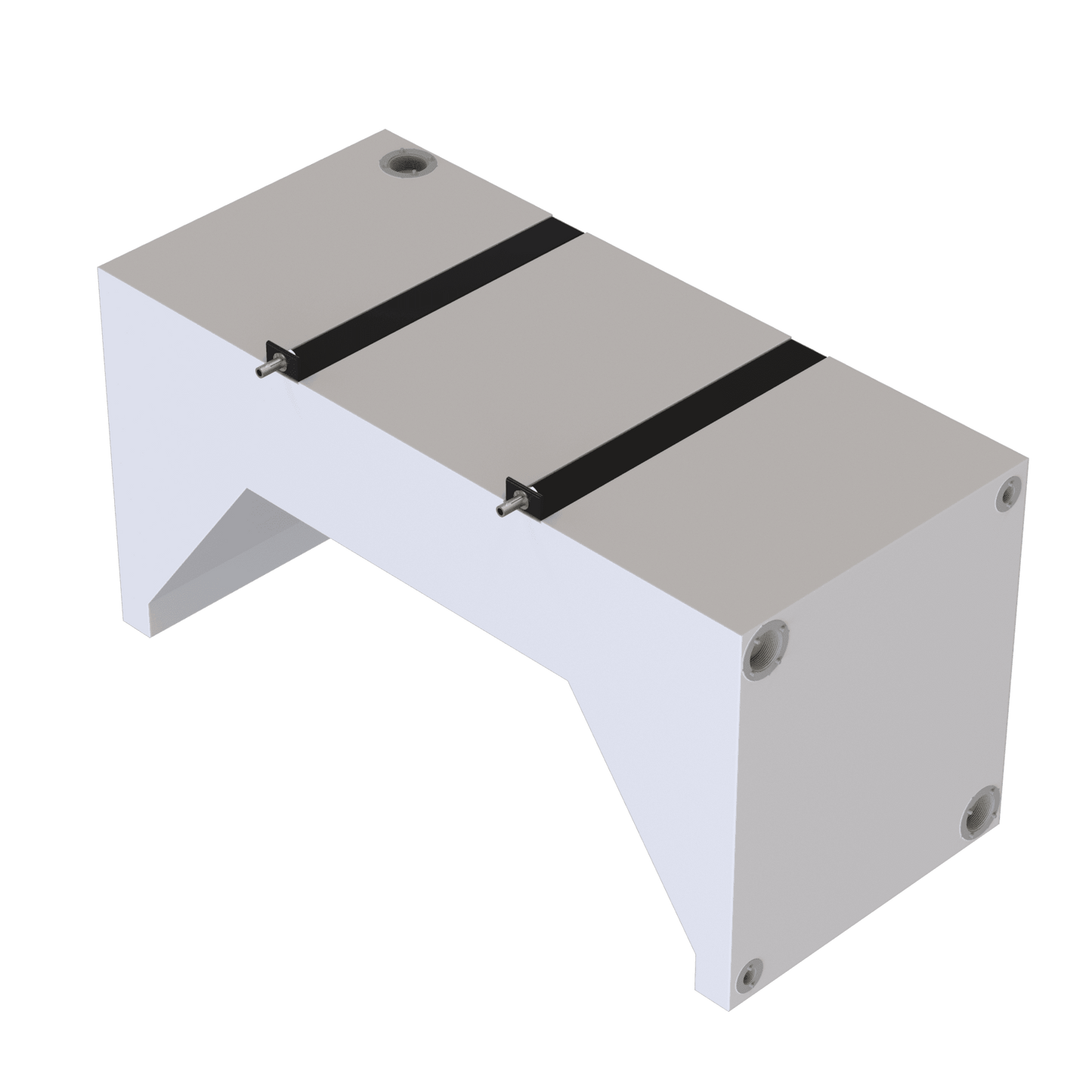 35 GALLON WHEEL WELL WATER TANK FOR DRW VANS (DUALLY)