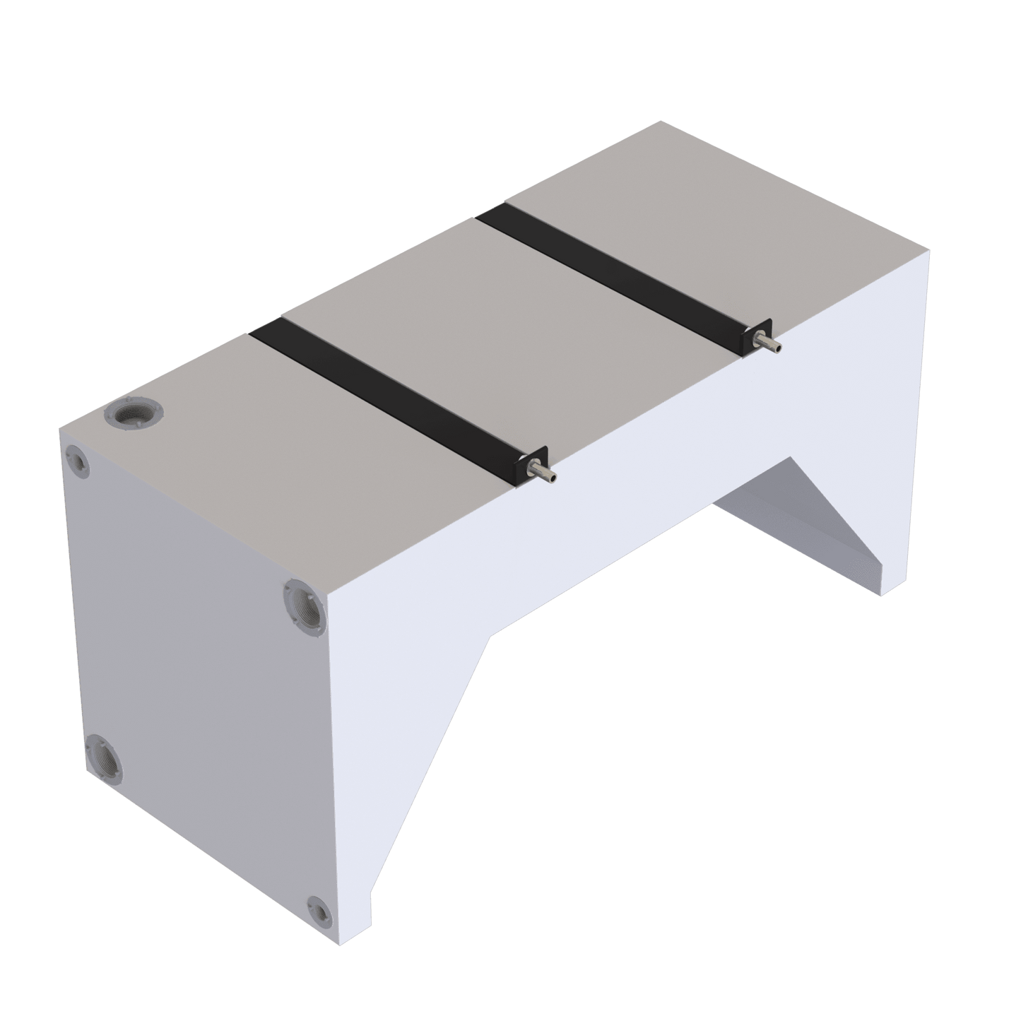 35 GALLON WHEEL WELL WATER TANK FOR DRW VANS (DUALLY)