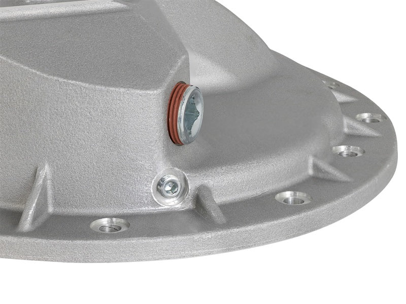 aFe Front Differential Cover (Raw; Street Series); Dodge Diesel Trucks 03-12 L6-5.9/6.7L (td)