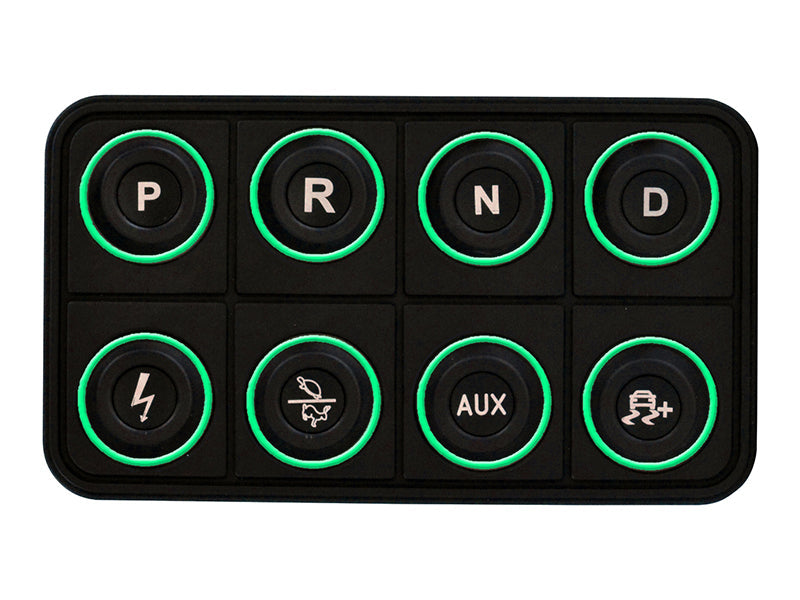 AEM EV 8 Button Keypad CAN Based Programmable Backlighting