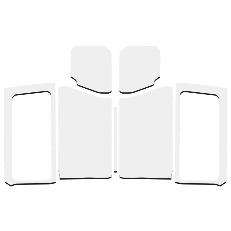 DEI 18-23 Jeep Wrangler JL 2-Door Boom Mat Complete Headliner Kit - 7 Piece - Gray