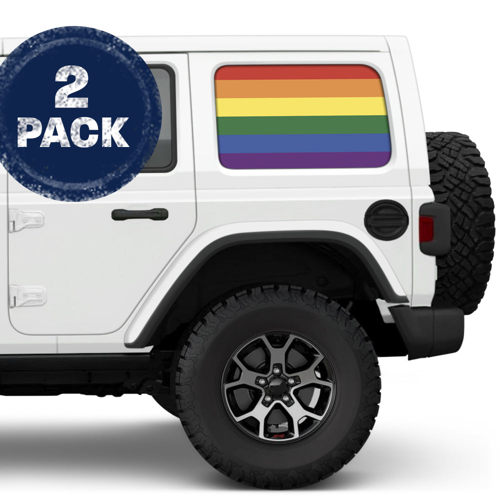 Show Your Pride Side Windows Printed Vinyl Decal