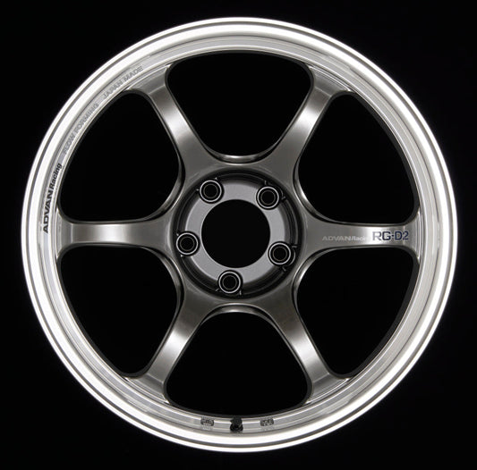 Advan RG-D2 18x10.0 +35 5x114.3 Machining and Racing Hyper Black Wheel