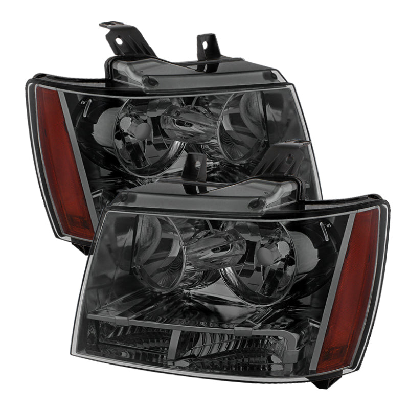 xTune Chevy Suburban 1500/2500 07-14 Crystal Headlights Smoke HD-JH-CSUB07-AM-SM