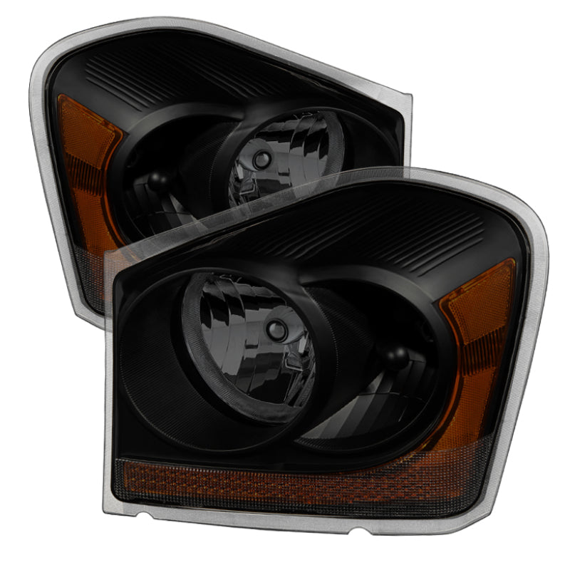 xTune Dodge Durango 04-05 OEM Headlamps Black Smoked HD-JH-DDU04-AM-BSM