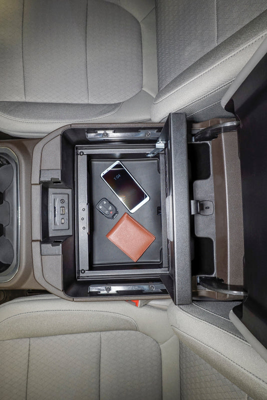 Tuffy Console Safe W/ Combo Lock For Chevrolet Silverado And Gmc Sierra W/ Flow Thru Console