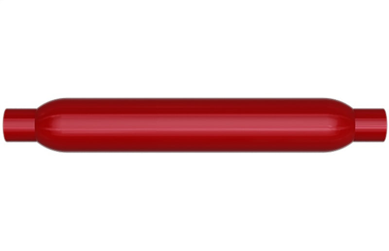 MagnaFlow Muffler Red Pack Series Glasspack 3.5in Rd 12in Body Length 1.75in/1.75in Inlet/Outlet