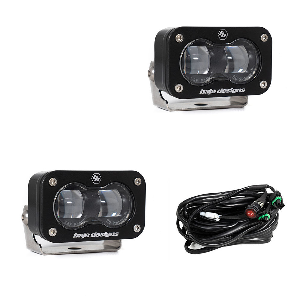 S2 SAE, Pair LED Spot, Clear Baja Designs - 237801