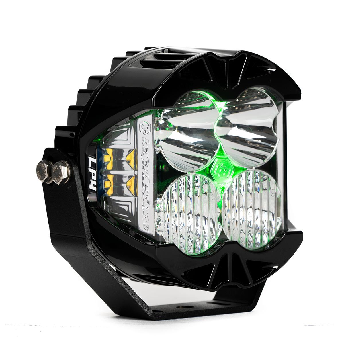 LP4 Pro LED Auxiliary Light Pod Light Pattern Driving/Combo Green Backlight Baja Designs - 290016
