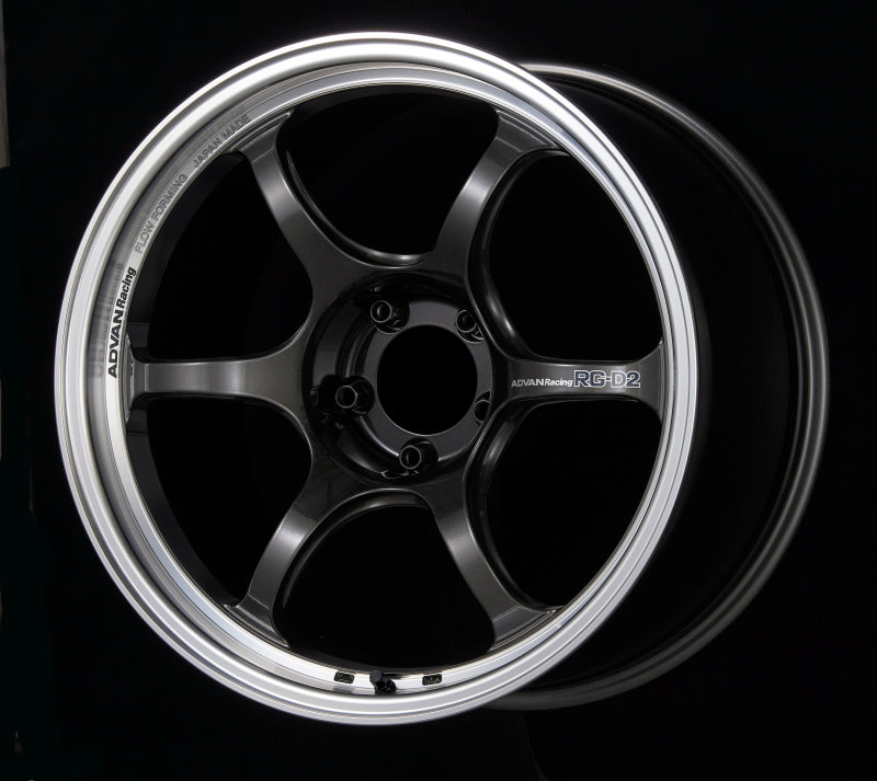 Advan RG-D2 17x8.0 +47 5x100 Machining and Black Gunmetallic Wheel