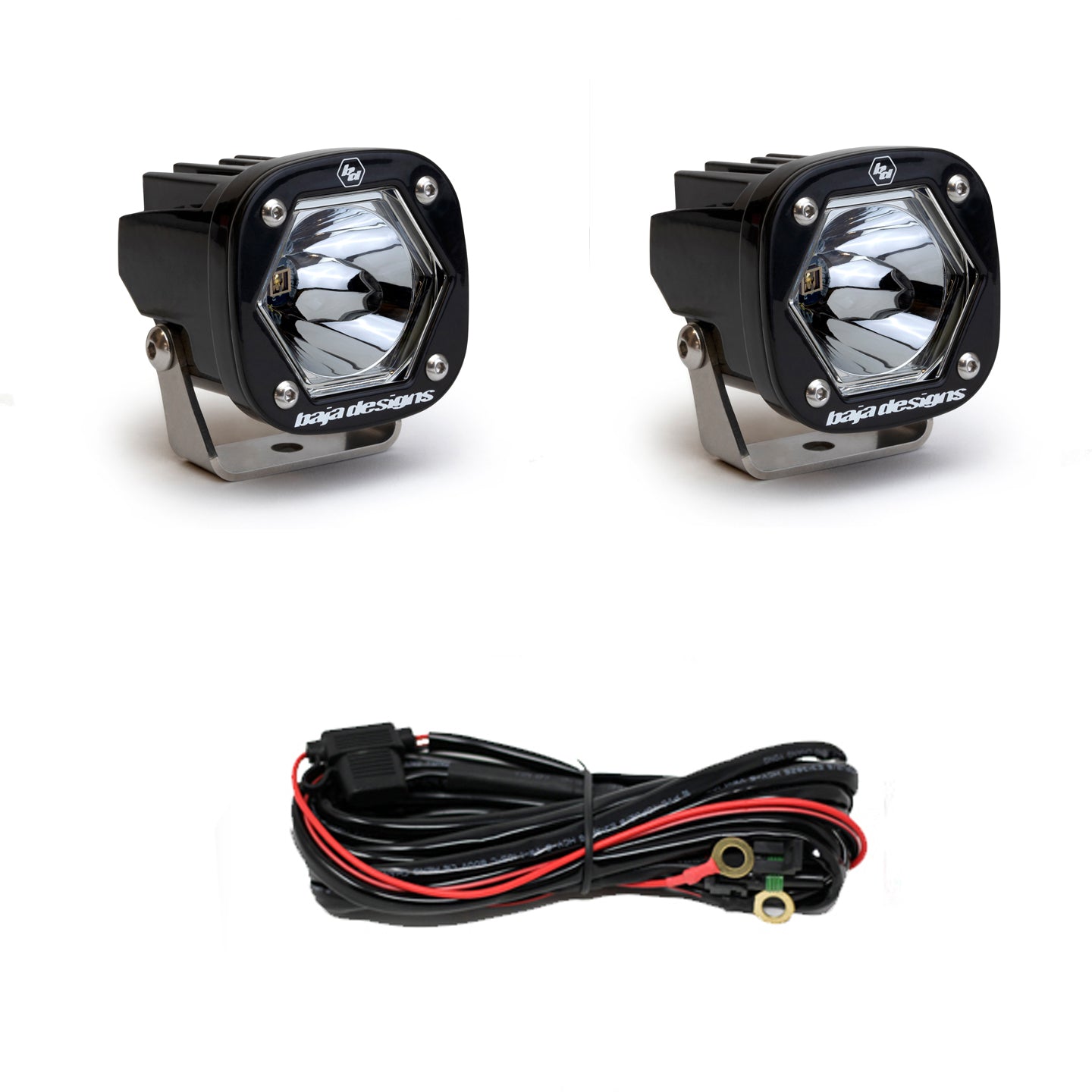 LED Light Pods S1 Pair Spot Laser LED Backup Kit Baja Designs - 387807